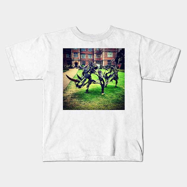 Rhino Kids T-Shirt by robsteadman